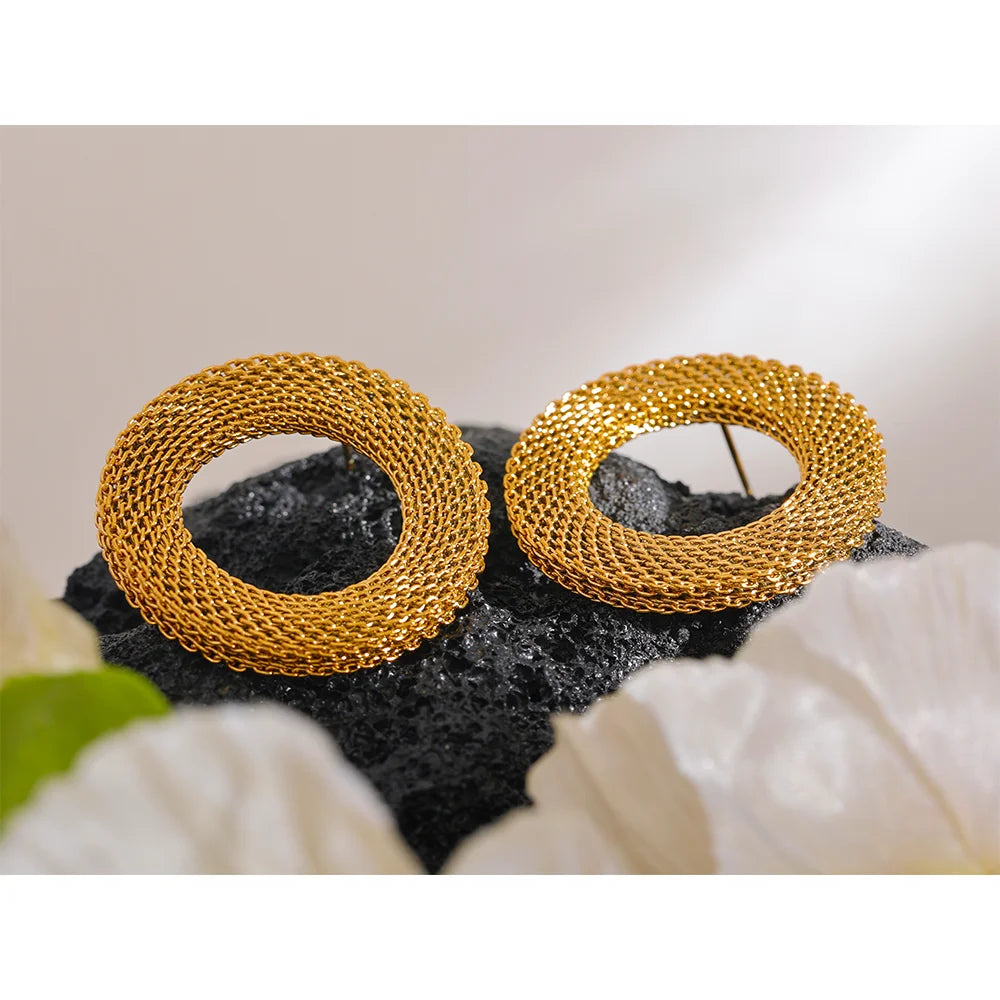 Round Mesh Earrings