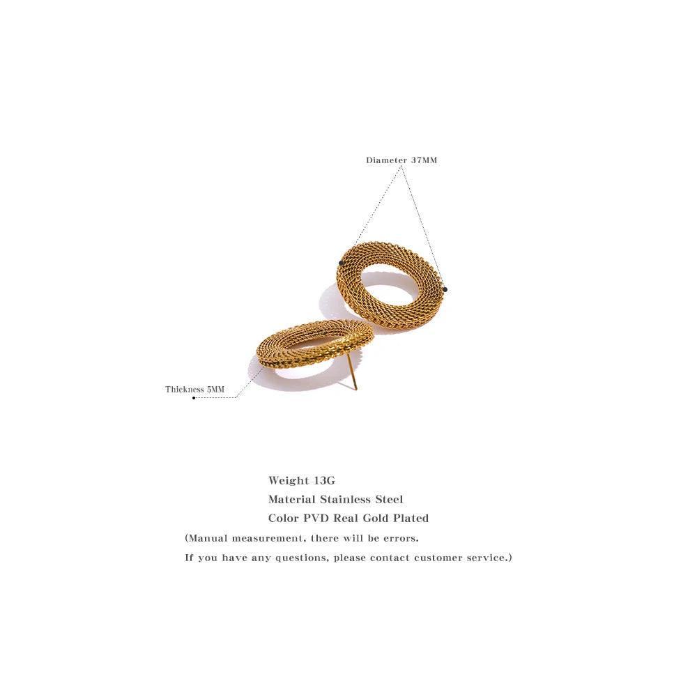 Round Mesh Earrings