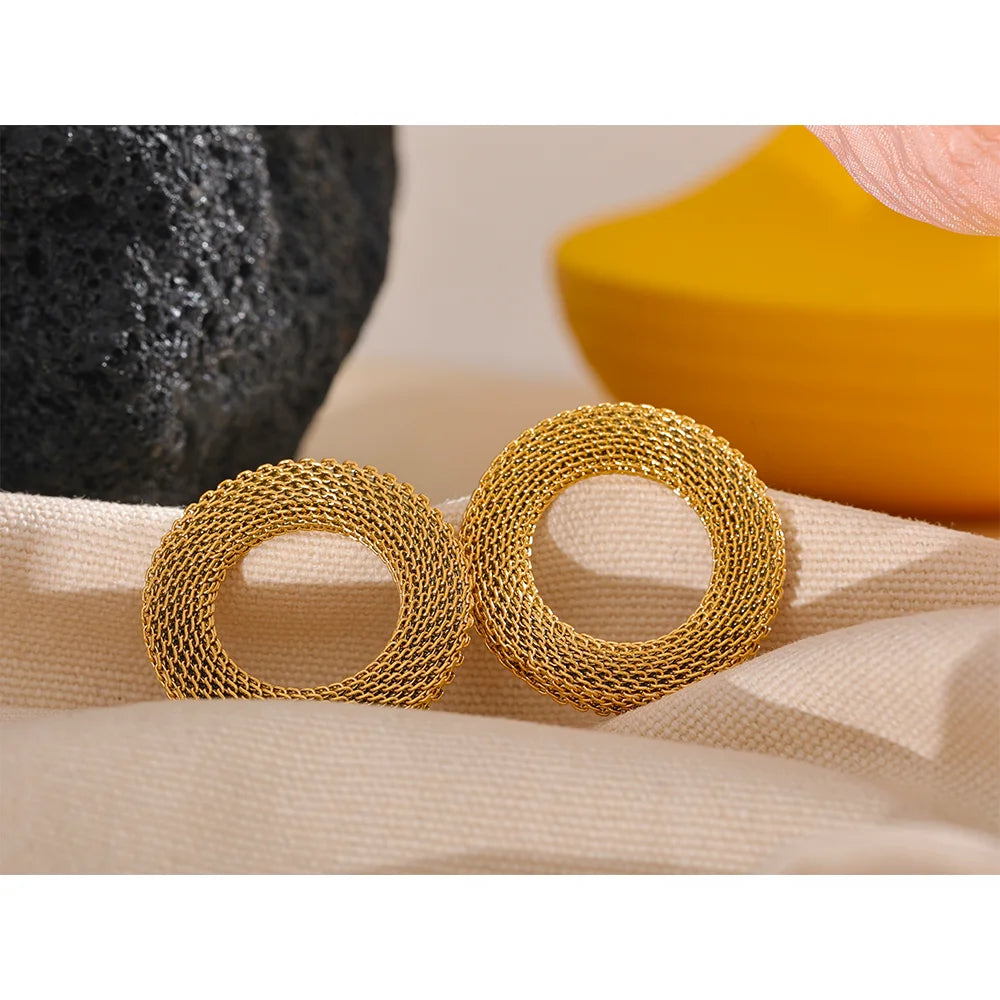 Round Mesh Earrings